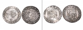 Reyes Católicos, reales (2), both Burgos, post-1497 type, m.m. b on reverse (Cal. 307, 308), very fine
Estimate: 200 - 250
