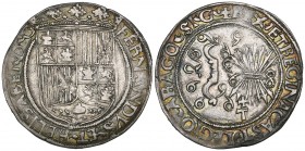 Reyes Católicos, real, Toledo, post-1497 type, m.m. t with cross above on reverse (Cal. 462; Cayón 2733), very fine 
Estimate: 120 - 150