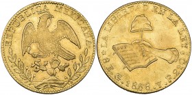 Mexico, Republic, 8 escudos, Guanajuato mint, 1868 YF, light surface marks, virtually mint state
Estimate: 1000 - 1500
