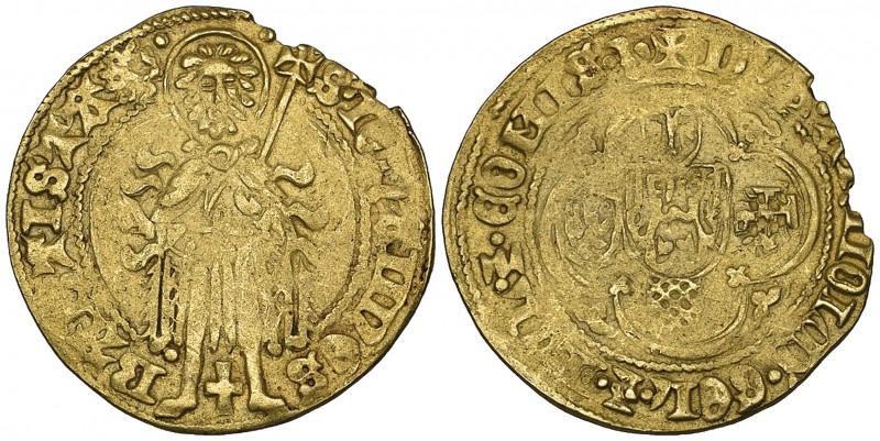 Low Countries, Gelderland, Arnold van Egmond (1423-72), St. John goldgulden, St....