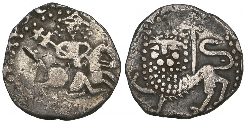 Armenia, Levon II (1270-1289), new half-tram, Sis, struck from tram dies, Levon,...