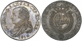 Italy, Savoy, Vittorio Emanuele I (1802-21), half scudo, 1814, Turin, bust left, rev., crowned shield (MIR 1021; Pagani 16), good extremely fine, with...
