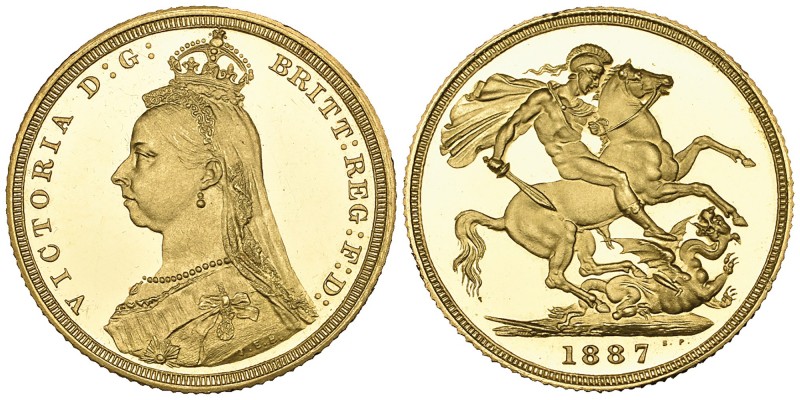 g Victoria, Jubilee, 1887, proof sovereign (S. 3865), mint state, in NGC holder ...
