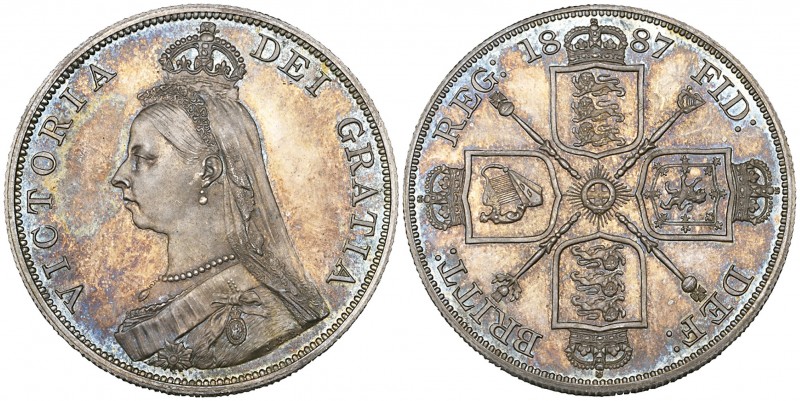 Victoria, Jubilee, 1887, proof double-florin, Arabic 1 in date (S. 3923), mint s...