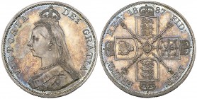 Victoria, Jubilee, 1887, proof double-florin, Arabic 1 in date (S. 3923), mint state, in NGC holder graded PF66
Estimate: 800 - 1200