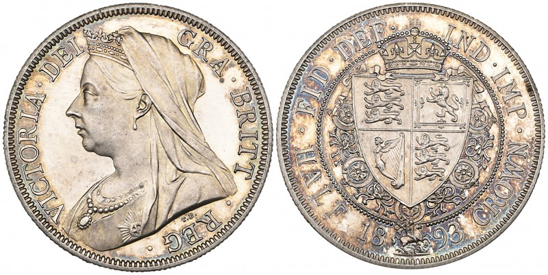 Victoria, old head, proof halfcrown, 1893 (S. 3938), mint state, in NGC holder g...
