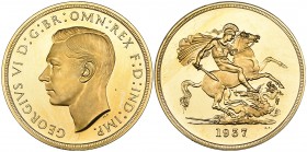 g George VI, Coronation, 1937, proof five-pounds, mint state, in NGC holder graded PF64 ULTRA CAMEO 
Estimate: 4000 - 5000