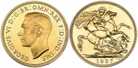 g George VI, Coronation, 1937, proof two-pounds, mint state, in NGC holder graded PF64★
Estimate: 2000 - 2500