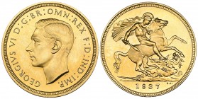 g George VI, Coronation, 1937, proof sovereign, mint state, in NGC holder graded PF64+
Estimate: 2000 - 2500