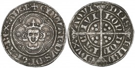 Edward I (1272-1307), New Coinage, groat, London, portrait with small, pointed face, 5.47g (Fox 7; N. 1009 and SCBI 39, variety d; S. 1379D), an excav...