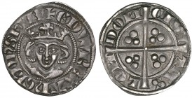 Edward I, penny, London, Class 1a/1c mule, Lombardic n’s and distinctive a on obverse, reverse-barred Roman n’s on reverse, 1.40g (N. 1010/1012; S. 13...