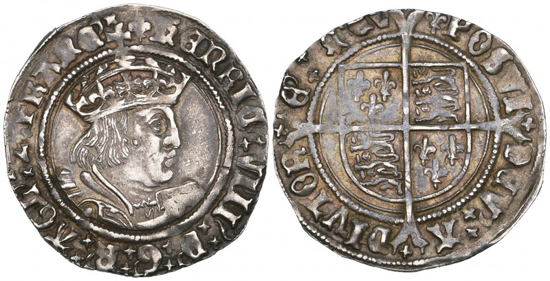 Henry VIII (1509-47), Second Coinage, groat, m.m. lis (N. 1797; S. 2337E), very ...