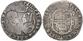 Philip and Mary (1554-58), shilling, 1555, busts facing, date above, English titles only in legend, rev., with value xii (N. 1968; S. 2501), very good...