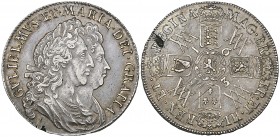 William & Mary, halfcrown, 1693, 3 over inverted 3, second busts, rev., third shields, f over e in fr, edge qvinto (Bull 859; E.S.C. 521B; S. 3436), t...