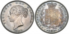 Victoria, young head, halfcrown, 1849, large date (Bull 2730; E.S.C. 682; S. 3888), choice mint state and with attractive, even toning 
Estimate: 120...