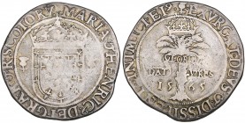 Mary, Queen of Scots (1542-1567), Fourth Period (1565-67) with Henry Darnley, ryal or Crookeston dollar, 1565, i.m. Thistle to reverse only, crowned S...