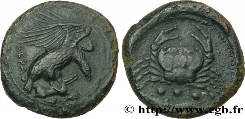 SICILY - AKRAGAS
Type : Tetras 
Date : c. 420-406 AC. 
Mint name / Town : Agrige...