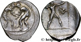 PAMPHYLIA - ASPENDOS
Type : Statère 
Date : c. 370 AC. 
Mint name / Town : Aspendos, Pamphylie 
Metal : silver 
Diameter : 24  mm
Orientation dies : 1...