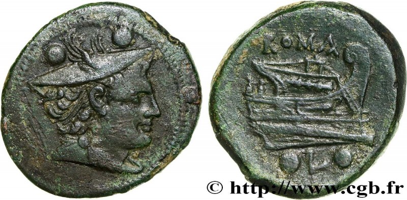 ROMAN REPUBLIC - ANONYMOUS
Type : Sextans 
Date : 211-208 AC. 
Mint name / Town ...