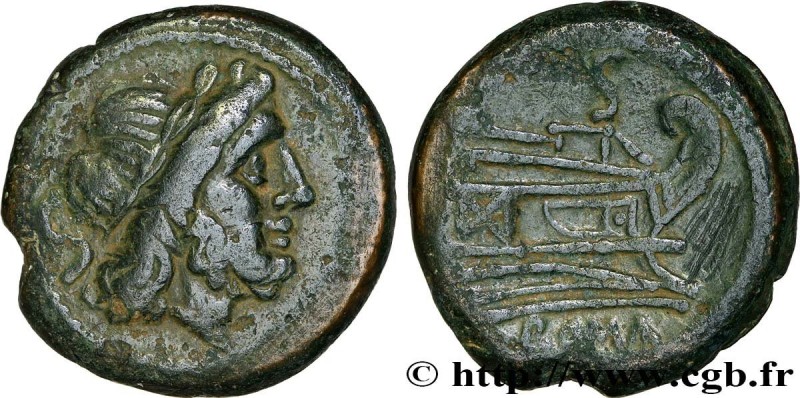 ROMAN REPUBLIC - ANONYMOUS
Type : Semis 
Date : c. 211-206 AC. 
Mint name / Town...