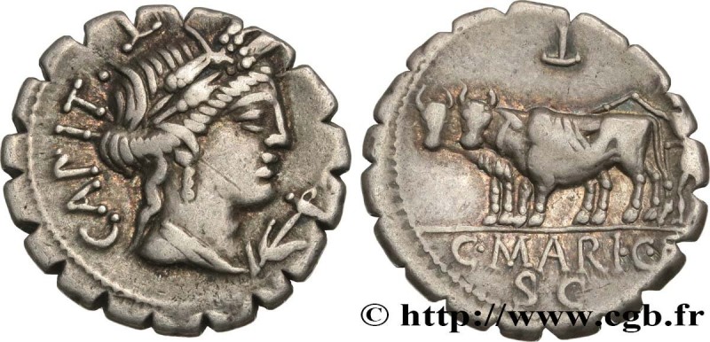 MARIA
Type : Denier serratus 
Date : 81 AC. 
Mint name / Town : Rome 
Metal : si...