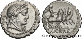 NAEVIA
Type : Denier serratus 
Date : 79 AC. 
Mint name / Town : Rome ou Italie 
Metal : silver 
Millesimal fineness : 950  ‰
Diameter : 19  mm
Orient...