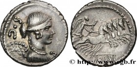 CARISIA
Type : Denier 
Date : 46 AC. 
Mint name / Town : Rome 
Metal : silver 
Millesimal fineness : 950  ‰
Diameter : 18,5  mm
Orientation dies : 4  ...