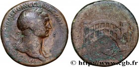 TRAJANUS
Type : Sesterce 
Date : 105 
Mint name / Town : Rome 
Metal : copper 
Diameter : 33  mm
Orientation dies : 6  h.
Weight : 24,24  g.
Rarity : ...