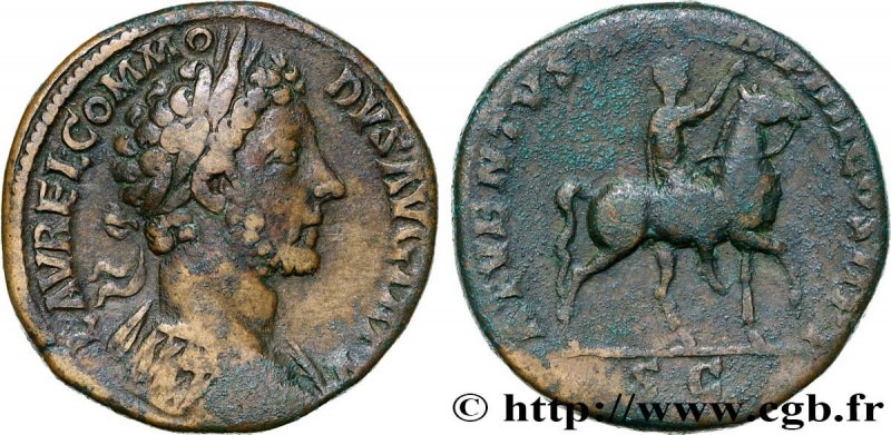 COMMODUS
Type : Sesterce 
Date : 180 
Mint name / Town : Rome 
Metal : copper 
D...