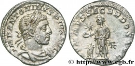 ELAGABALUS
Type : Denier 
Date : janvier - mars 
Mint name / Town : Rome 
Metal : silver 
Millesimal fineness : 500  ‰
Diameter : 18,5  mm
Orientation...