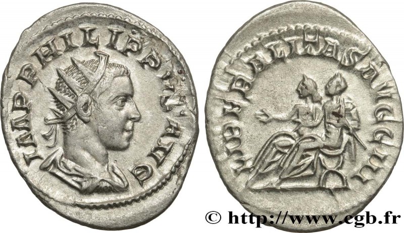 PHILIPPUS II
Type : Antoninien 
Date : 249 
Mint name / Town : Rome 
Metal : bil...
