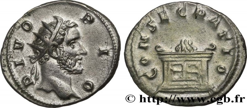 DIVI consecration of TRAJANUS DECIUS
Type : Antoninien 
Date : 251 
Mint name / ...