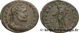 GALERIUS
Type : Follis ou nummus 
Date : 300-301 
Mint name / Town : Trèves 
Metal : copper 
Diameter : 25  mm
Orientation dies : 6  h.
Weight : 9,43 ...