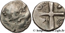 GALLIA - SOUTH WESTERN GAUL - PETROCORII (Area of Perigueux)
Type : Drachme "type de Belvès", S. - 
Date : Ier siècle av. J.-C 
Metal : silver 
Diamet...