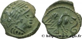 GALLIA - CARNUTES (Beauce area)
Type : Bronze “à l’aigle et au serpent” 
Date : c. avant 52 AC. 
Mint name / Town : Chartres (28) 
Metal : bronze 
Dia...