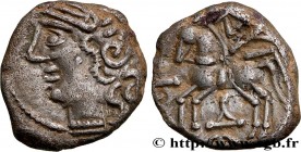 GALLIA BELGICA - LINGONES (Area of Langres)
Type : Denier KALETEDOY, B5 
Date : c. 80-50 AC. 
Metal : silver 
Diameter : 13  mm
Orientation dies : 12 ...