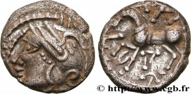 GALLIA BELGICA - LINGONES (Area of Langres)
Type : Denier KALETEDOY, B5 
Date : c. 80-50 AC. 
Metal : silver 
Diameter : 13  mm
Orientation dies : 12 ...