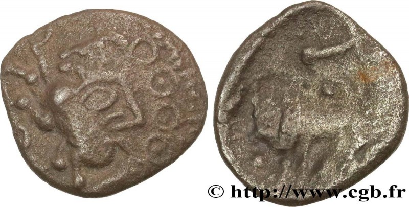 GALLIA BELGICA - SUESSIONES (Area of Soissons)
Type : Denier au lion, “type de V...