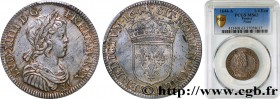 LOUIS XIV "THE SUN KING"
Type : Quart d’écu à la mèche courte 
Date : 1644 
Mint name / Town : Paris, Monnaie du Louvre 
Quantity minted : 2416000 
Me...