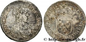 LOUIS XIV "THE SUN KING"
Type : Écu à la mèche longue 
Date : 1652 
Mint name / Town : Dijon 
Quantity minted : 111376 
Metal : silver 
Millesimal fin...