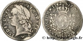 LOUIS XV THE BELOVED
Type : Vingtième d'écu dit "au bandeau" 
Date : 1742 
Mint name / Town : Paris 
Quantity minted : 6280 
Metal : silver 
Millesima...