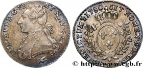 LOUIS XVI
Type : Dixième d'écu dit "aux branches d'olivier" 
Date : 1780 
Mint name / Town : Lyon 
Quantity minted : 38056 
Metal : silver 
Millesimal...