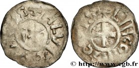 LANGRES - BISHOPRIC OF LANGRES - ANONYMOUS. Immobilization in the name of Louis IV d'Outremer or Transmarinus
Type : Denier 
Date : c. 980 
Date : n.d...