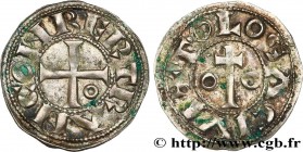 LANGUEDOC - COUNTY OF TOULOUSE - BERTRAND
Type : Denier 
Date : c. 1110 
Date : n.d. 
Mint name / Town : Toulouse 
Metal : silver 
Diameter : 19  mm
O...