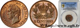 LOUIS-PHILIPPE I
Type : Essai de 2 centimes 
Date : 1842 
Mint name / Town : Paris 
Metal : bronze 
Diameter : 20  mm
Orientation dies : 6  h.
Weight ...