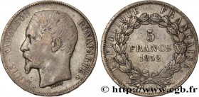 II REPUBLIC
Type : 5 francs Louis-Napoléon 
Date : 1852 
Mint name / Town : Strasbourg 
Quantity minted : 41321 
Metal : silver 
Millesimal fineness :...