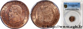 SECOND EMPIRE
Type : Un centime Napoléon III, tête nue 
Date : 1853 
Mint name / Town : Paris 
Quantity minted : 4074687 
Metal : bronze 
Diameter : 1...