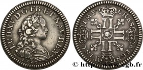 III REPUBLIC
Type : Essai de métal et de module au type de Louis XV frappé brillant 
Date : (après 1880) 
Date : n.d. 
Metal : silver 
Millesimal fine...