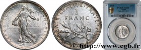 III REPUBLIC
Type : 1 franc Semeuse 
Date : 1908 
Mint name / Town : Paris 
Quantity minted : 3691222 
Metal : silver 
Millesimal fineness : 835  ‰
Di...