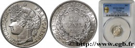 III REPUBLIC
Type : 50 centimes Cérès, IIIe République 
Date : 1882 
Mint name / Town : Paris 
Quantity minted : 2319719 
Metal : silver 
Millesimal f...